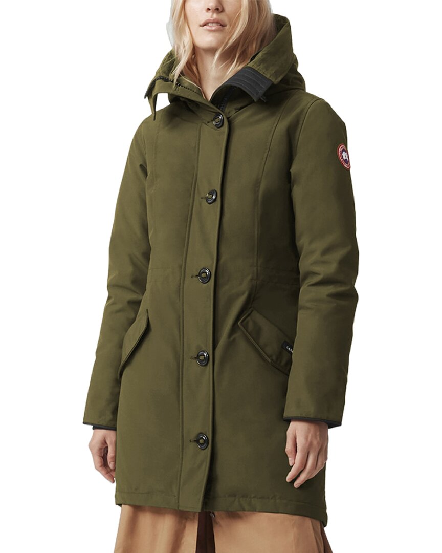 Canada Goose Rossclair Parka Heritage Slim Fit Parka In Green