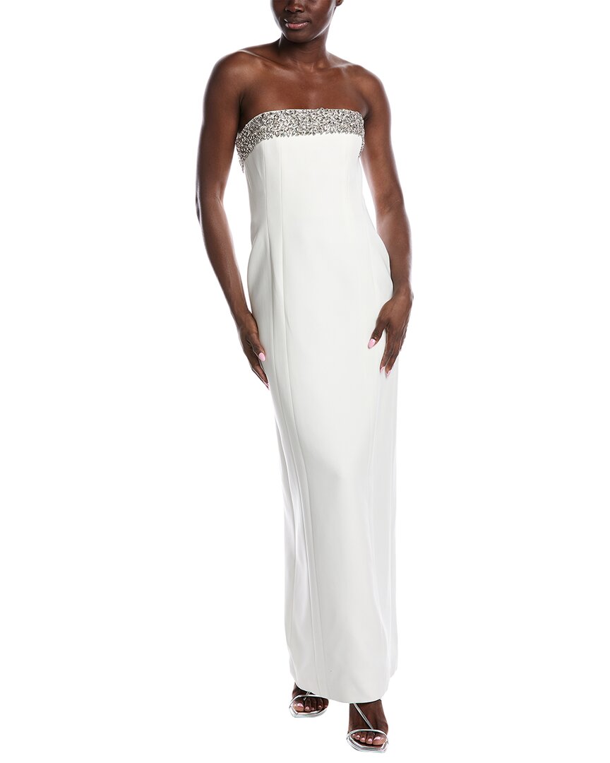 A.l.c Elizabeth Embellished Strapless Gown In White