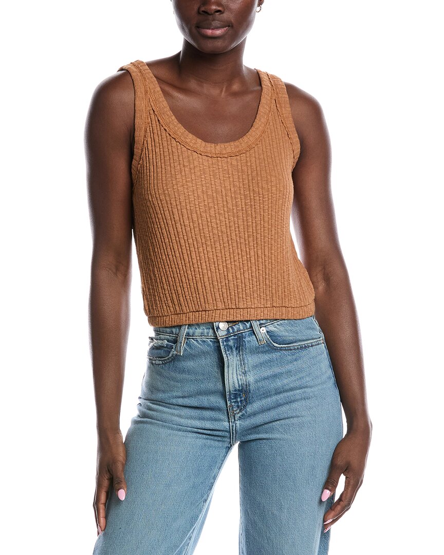Project Social T Luca Scoop Neck Textured Tank In Multi
