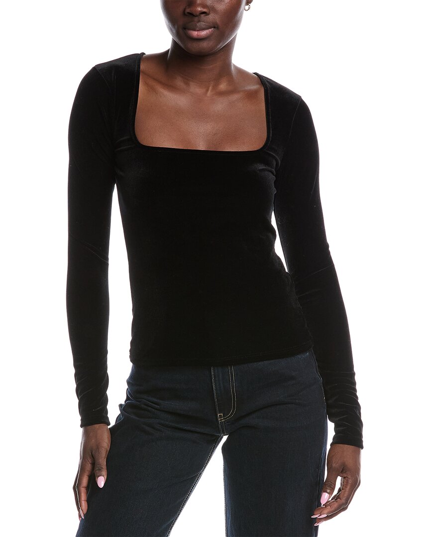 Project Social T Dream Come True Square Neck Top In Black