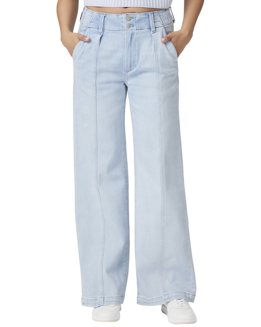 Paige Brooklyn High Waist Wide Leg Jeans In Blue