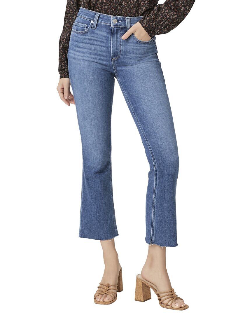 Paige Colette Starlet Crop Flare Jean In Blue
