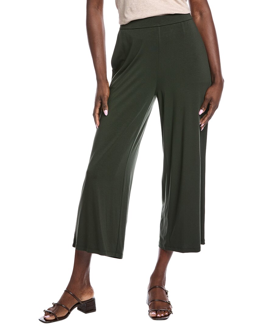 Eileen Fisher Wide Leg Pant In Green