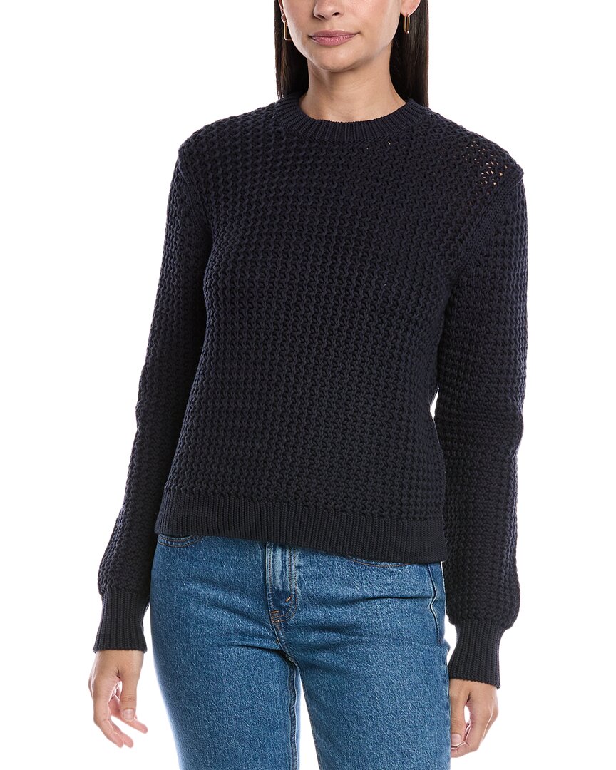 Theory Rickrack Stitch Sweater In Blue
