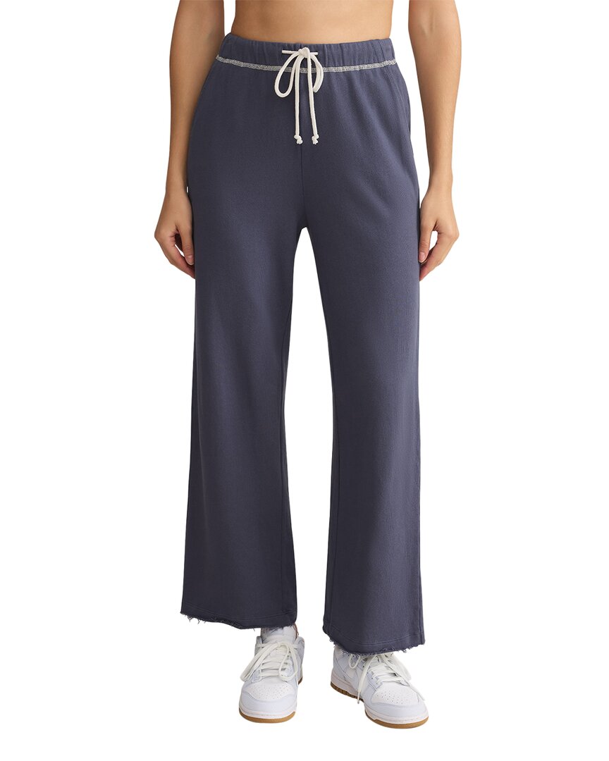 Z Supply Huntington French Terry Pant In Blue