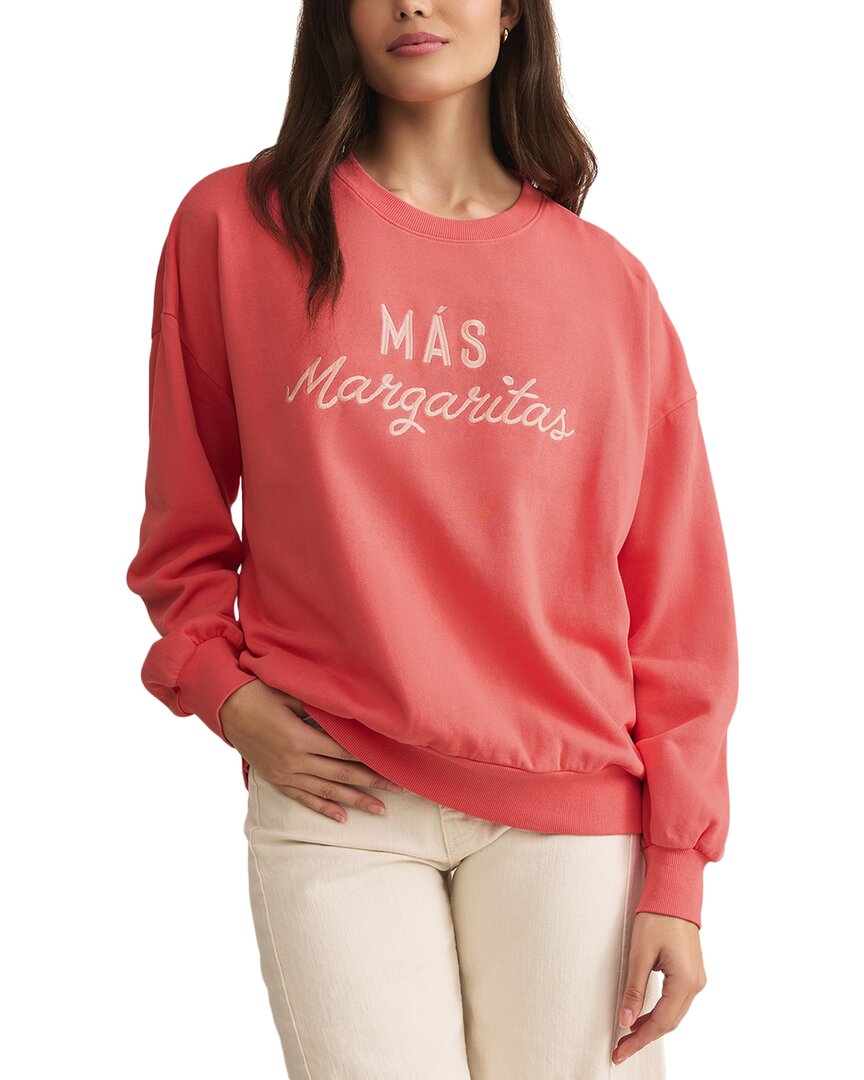 Z Supply Margs Sunday Sweatshirt In Red