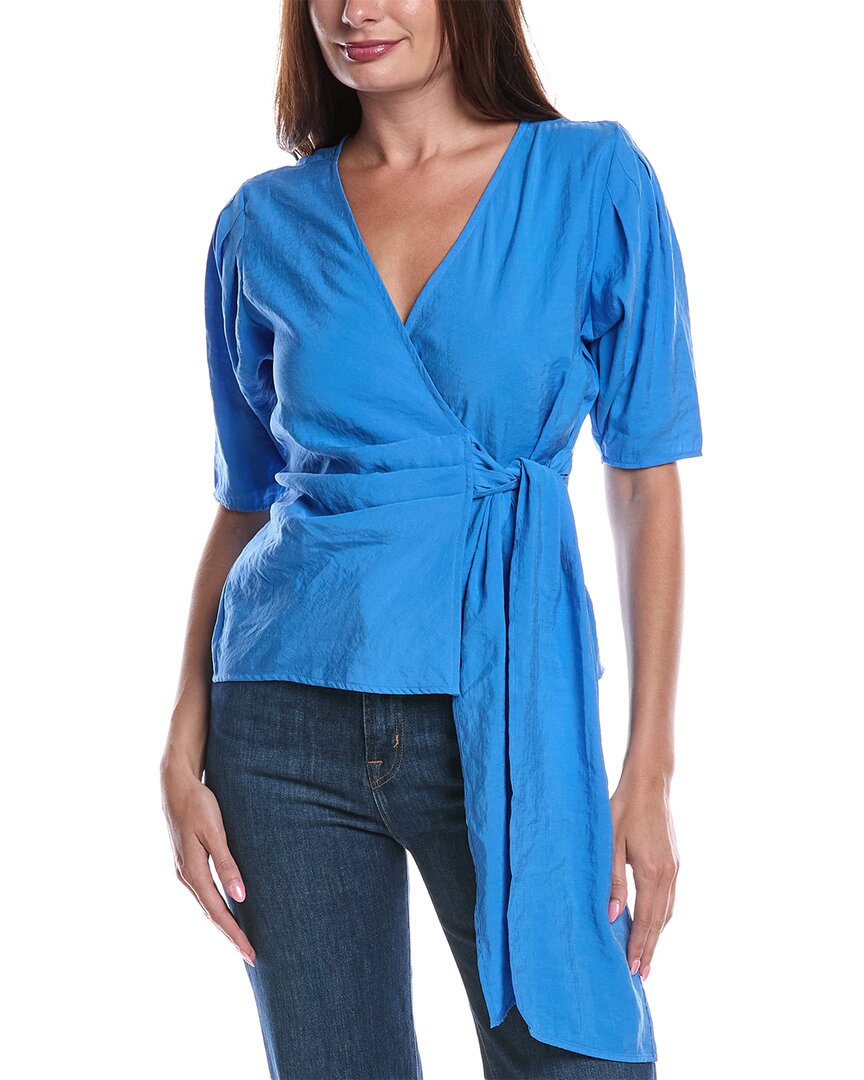 Nation Ltd Luisa Tie-front Top In Blue