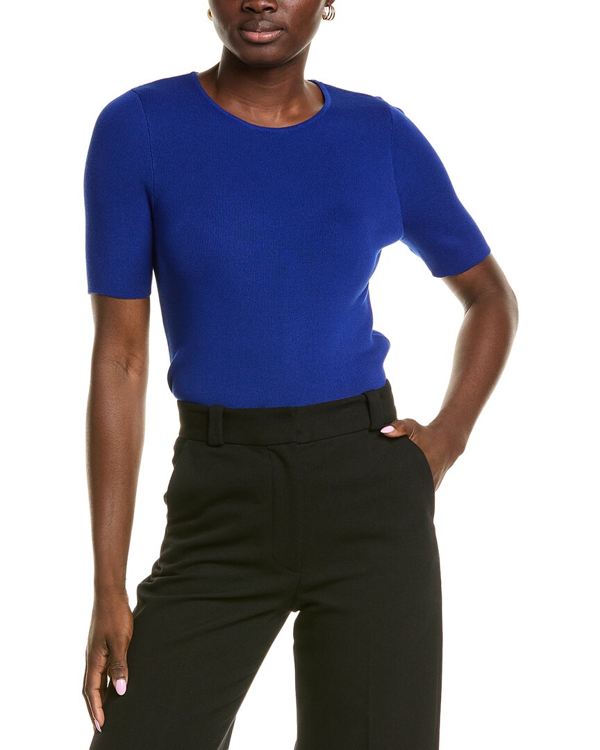 Tahari Asl Sweater T-shirt In Blue