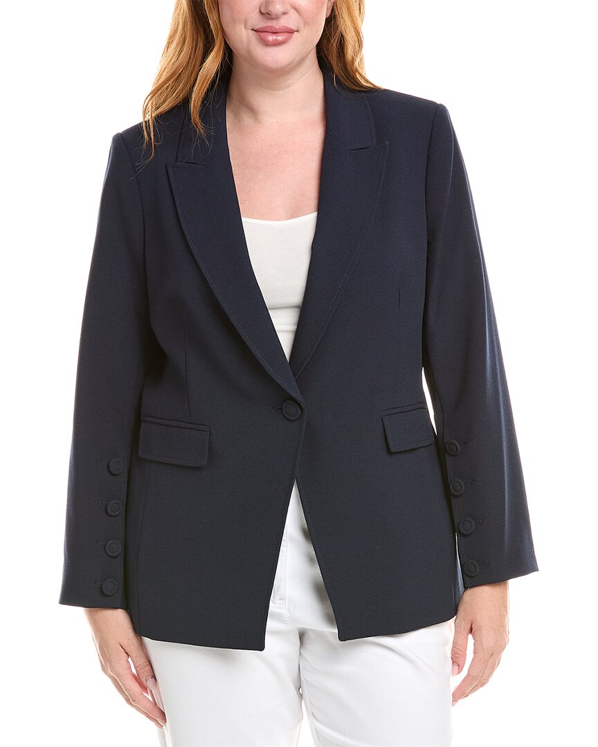 Tahari Asl Plus Blazer In Blue