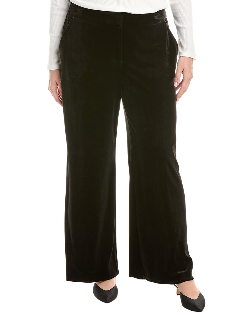 Tahari Asl Plus Velvet Pant In Black