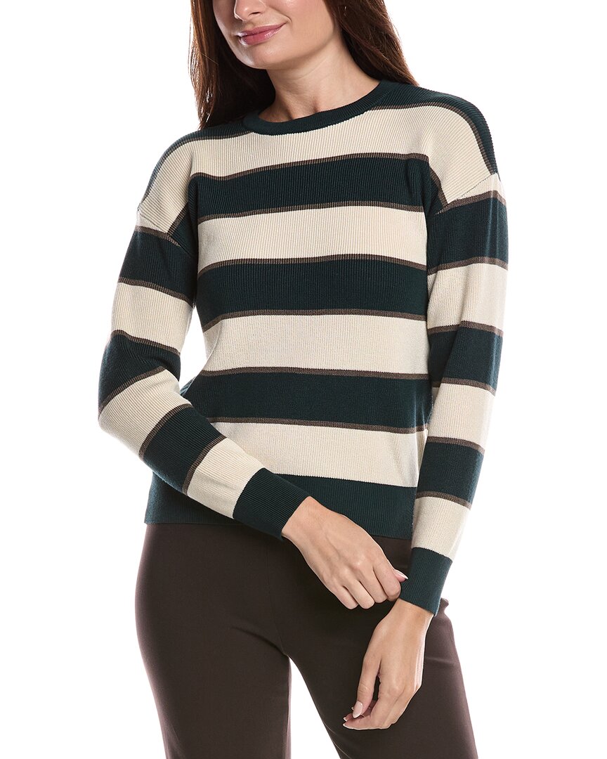 Yal New York Stripe Pullover In Green
