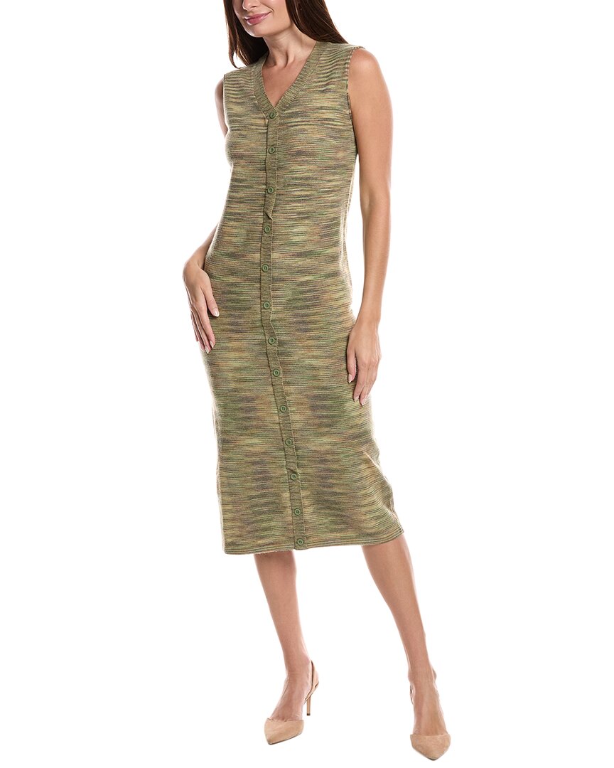 Yal New York Midi Dress In Green
