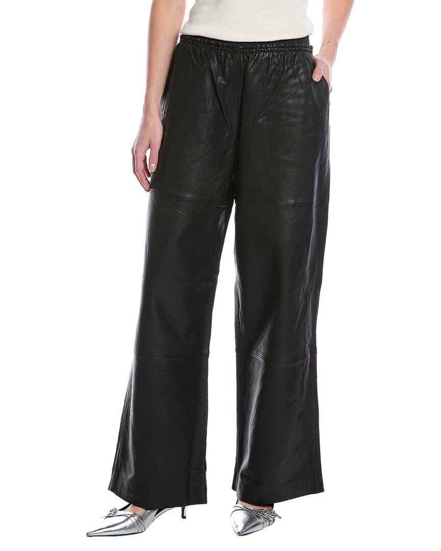 Sea New York Lucie Leather Pant In Black