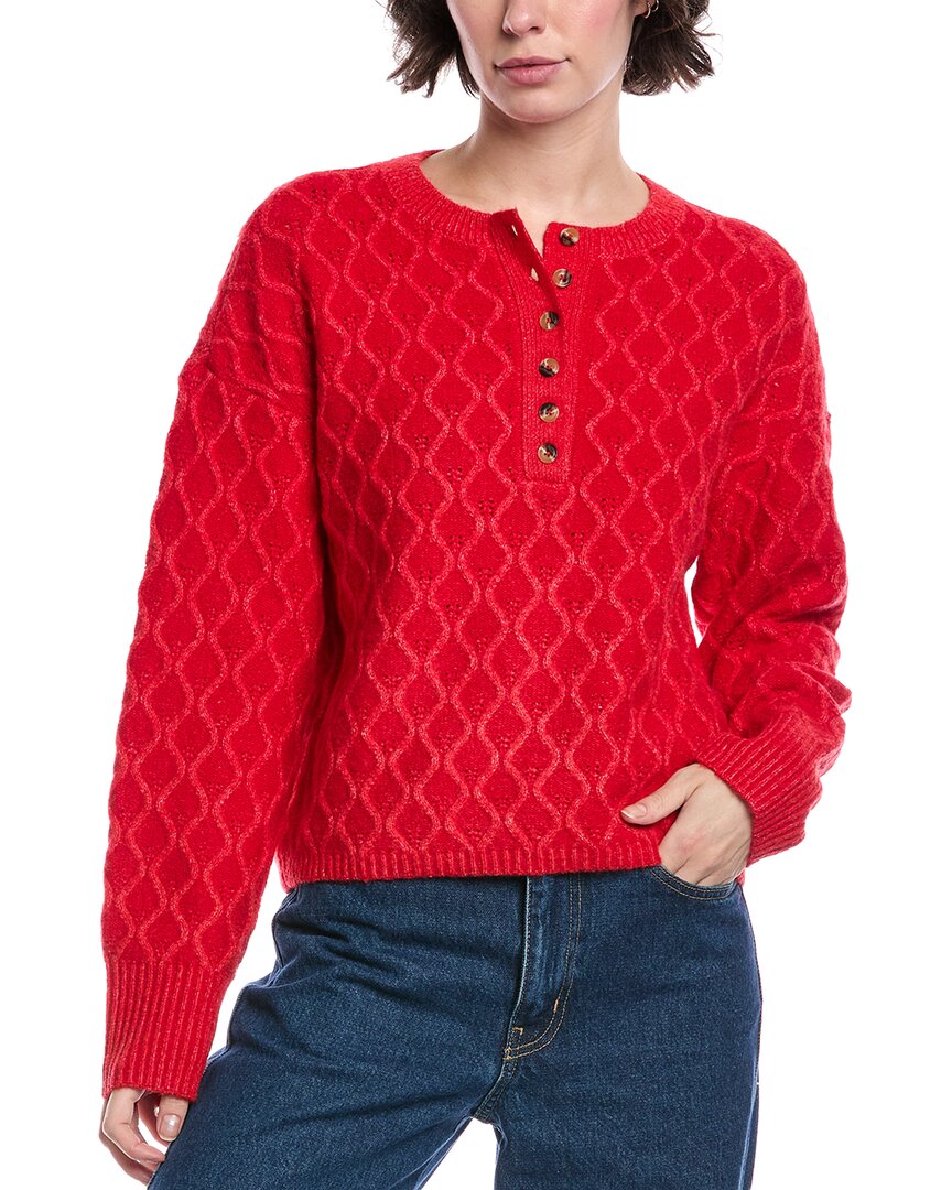 Design History Avril Wool-blend Sweater In Red