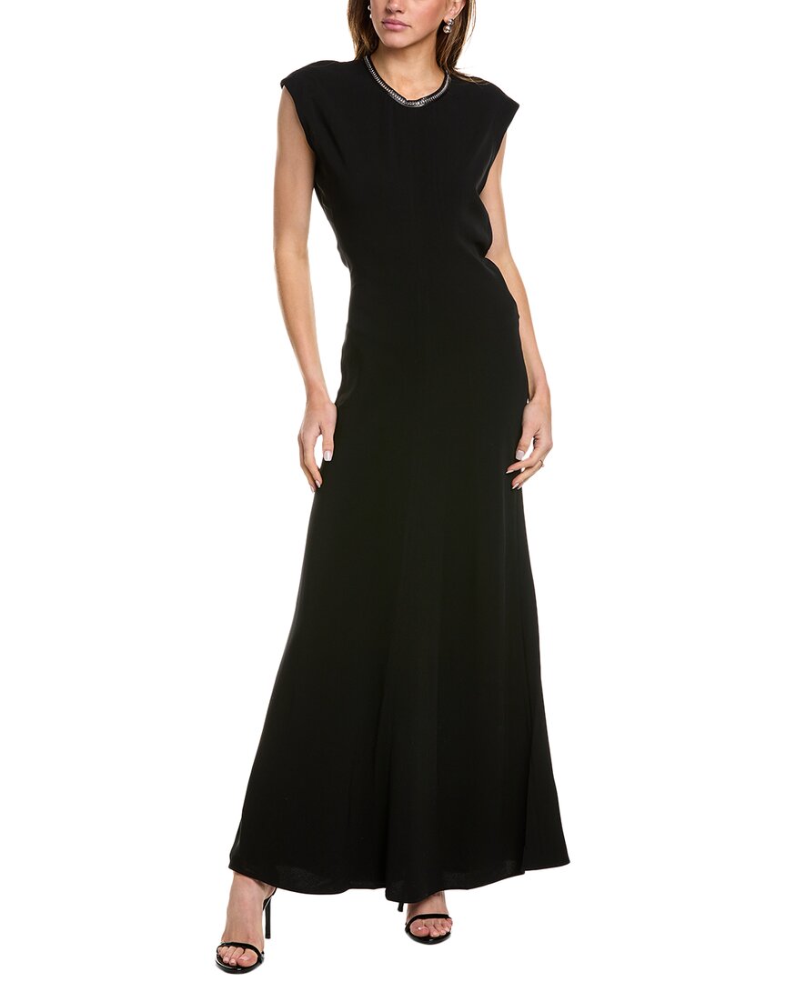 Rag & Bone Marie Crepe Maxi Dress In Black