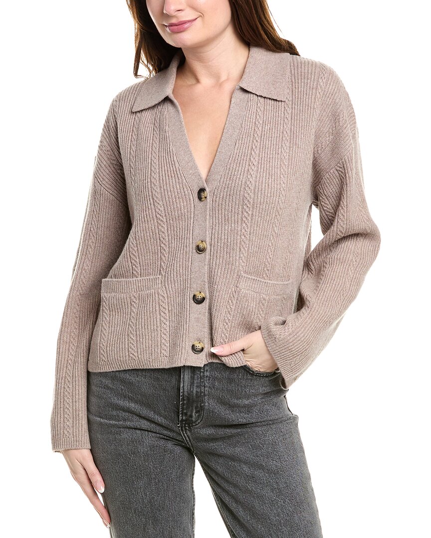 Rag & Bone Maud Cashmere Cardigan In Brown