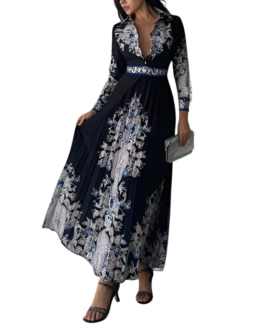 Wellway Maxi Dress In Blue