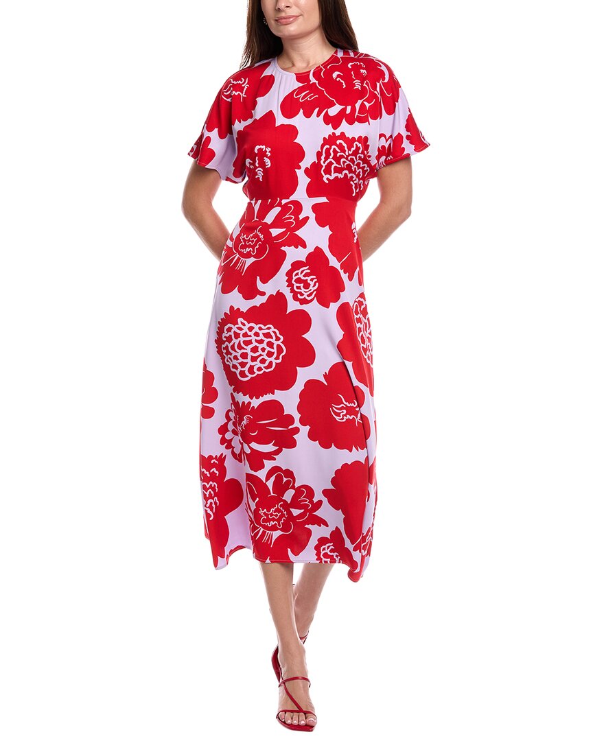 Marimekko Helea Pioni Maxi Dress In Red