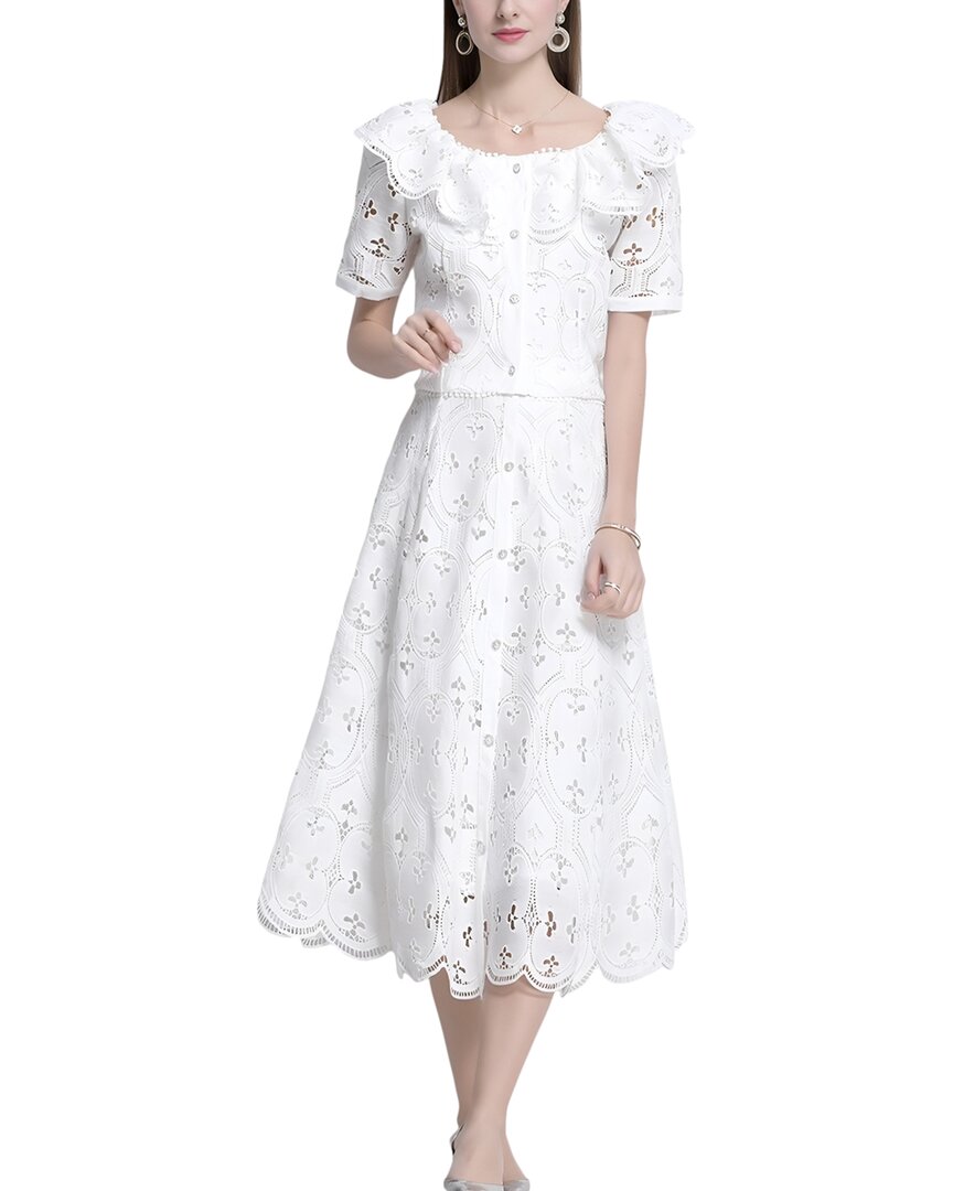 Elaine 2pc Blouse & Skirt Set