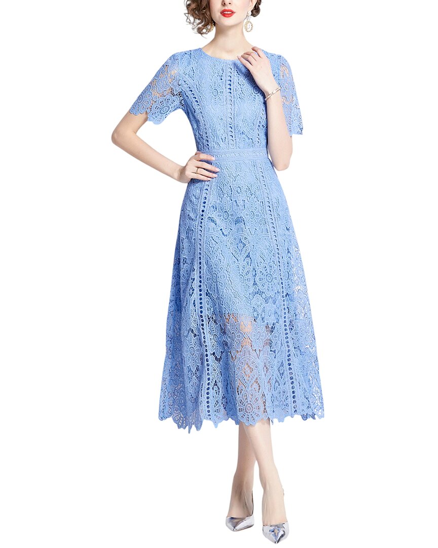 Elaine Midi Dress In Blue