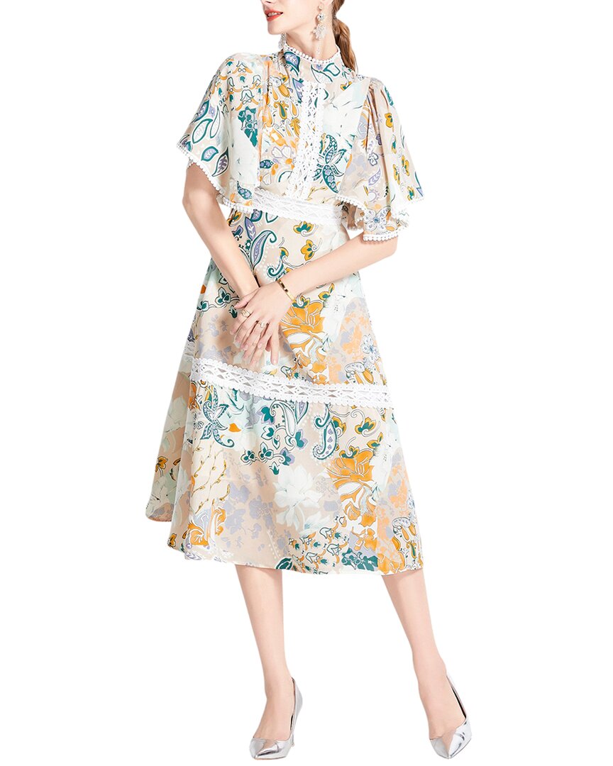 Elaine Midi Dress In Multi