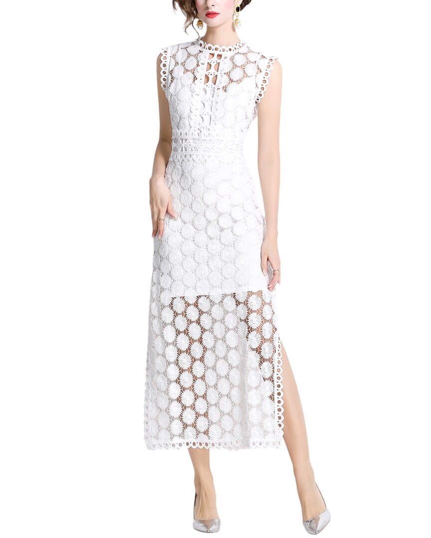 Elaine Midi Dress In White