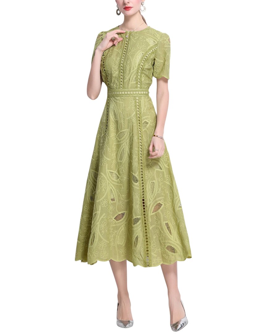 Elaine Midi Dress In Green