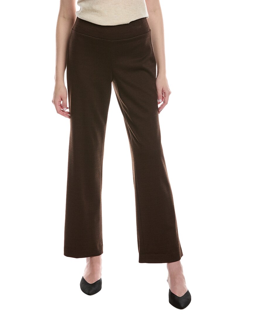Anne Klein Wide Leg Pant In Brown
