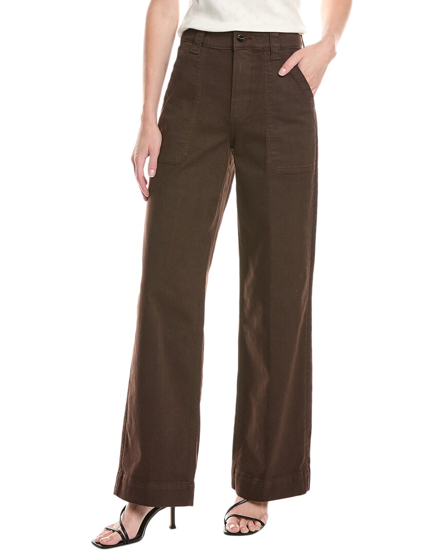 Joe's Jeans The Chloe Utility Coffee Bean Wide Leg Jean In Brown