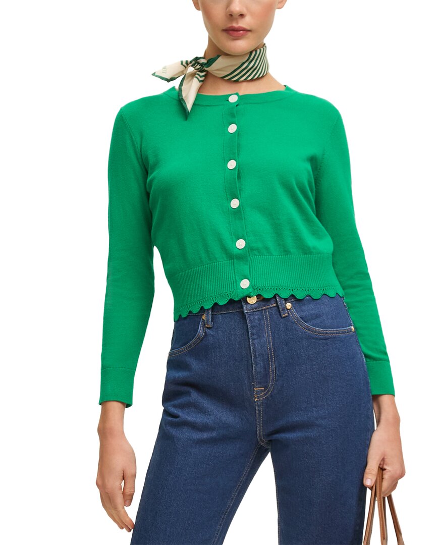 Lk Bennett Vanessa Cardigan In Green