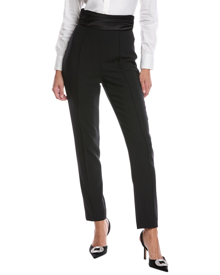 Carolina Herrera High-waist Wool-blend Skinny Pant In Black
