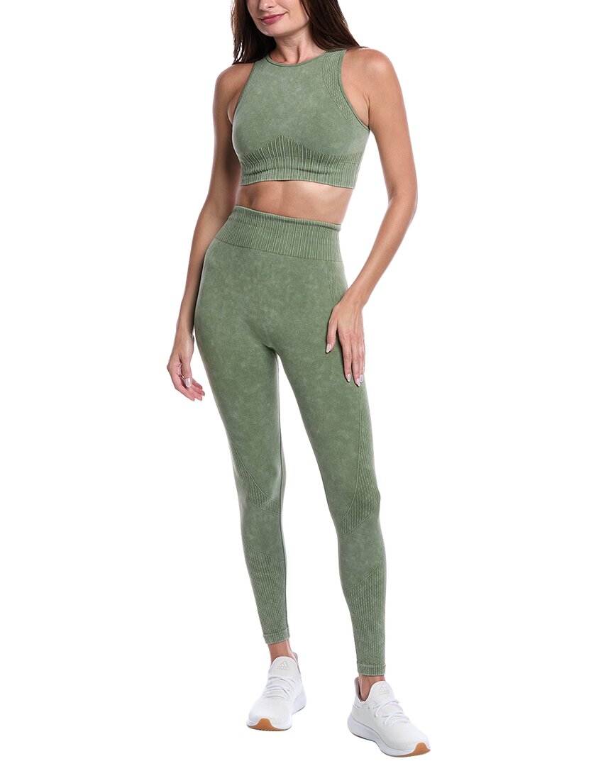 Marion 2pc Bra Top & Legging Set In Green