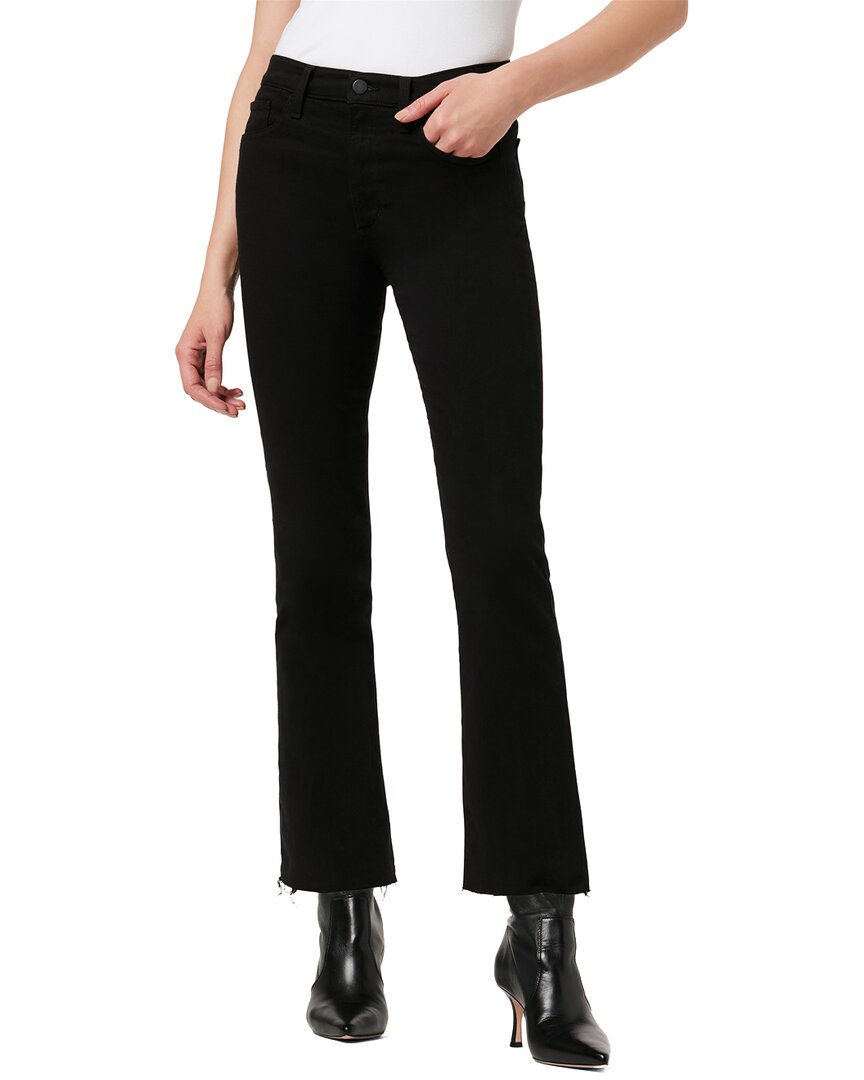 Joe's Jeans Callie Boot Jean With Raw Hem In Black In Black