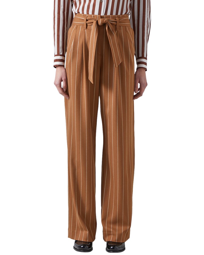 Lk Bennett Ellis Trousers In Brown
