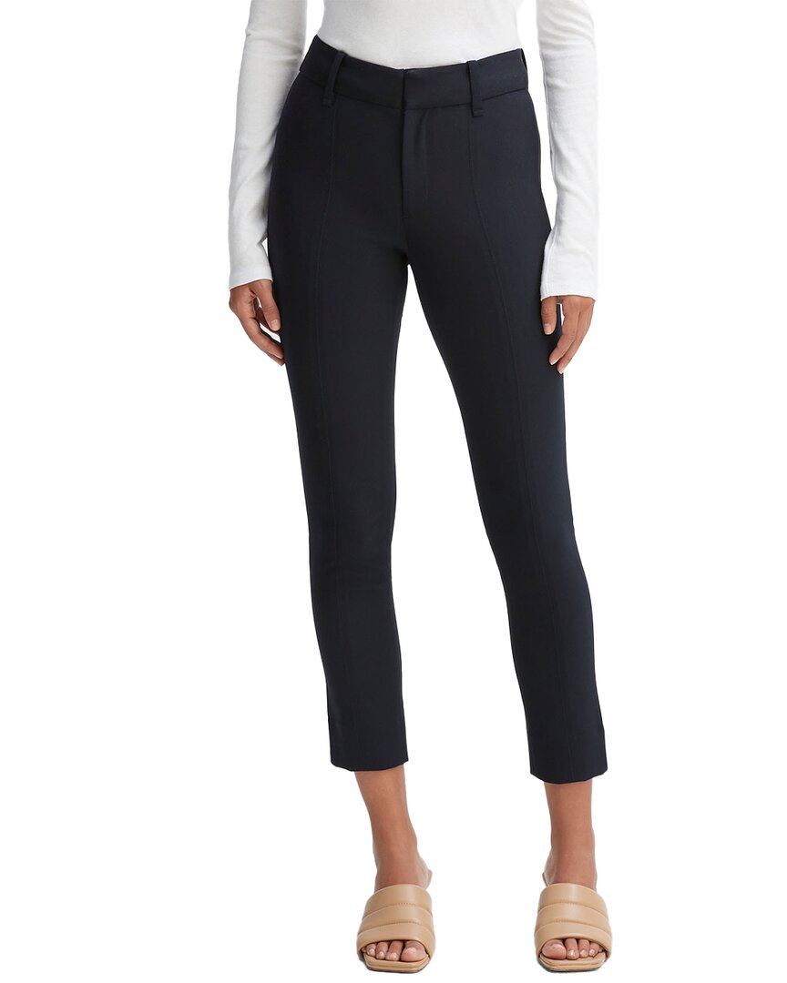 Vince High Rise Cigarette Pant In Black In Blue