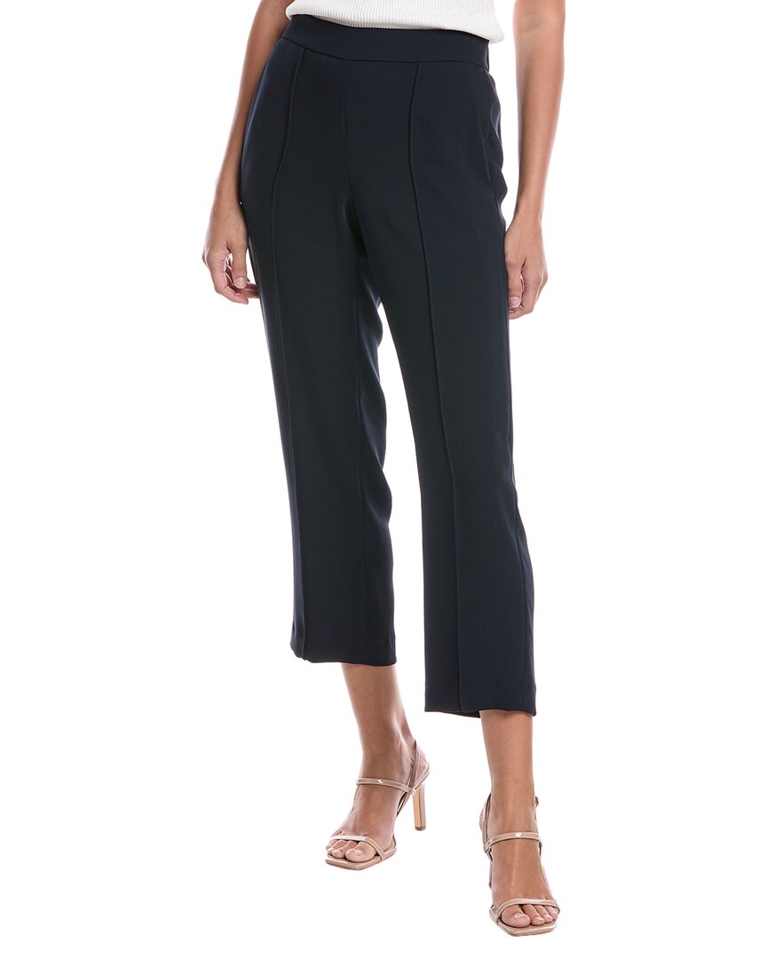 Vince Mid-rise Tapered Pull-on Pant In Blue