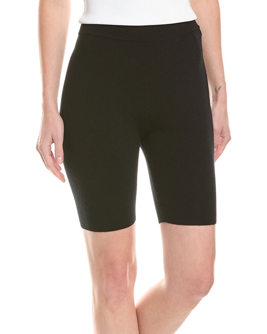 Michael Michael Kors Wool-blend Bike Short In Black