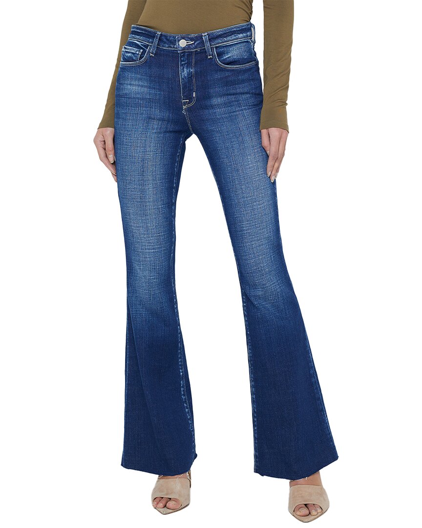 L'agence Sera High-rise Carson Sneaker Flare Jean In Blue
