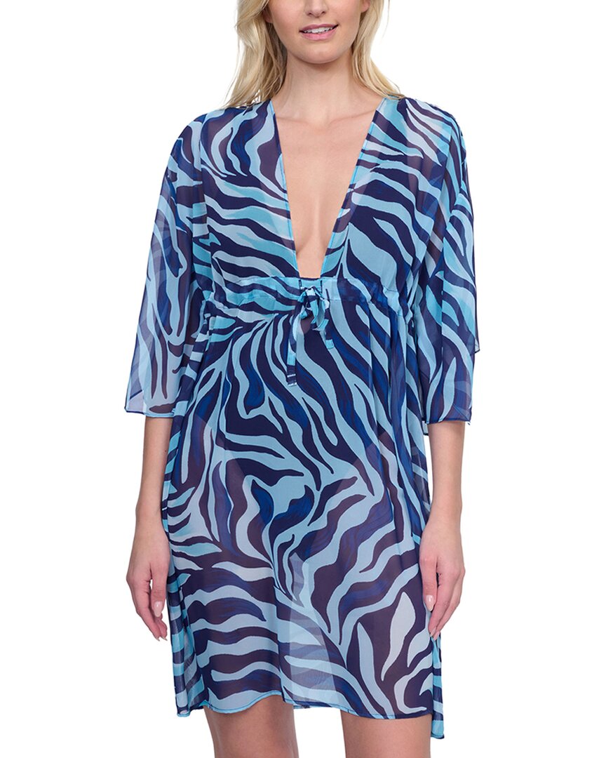 Gottex V-neck Beach Dress In Blue