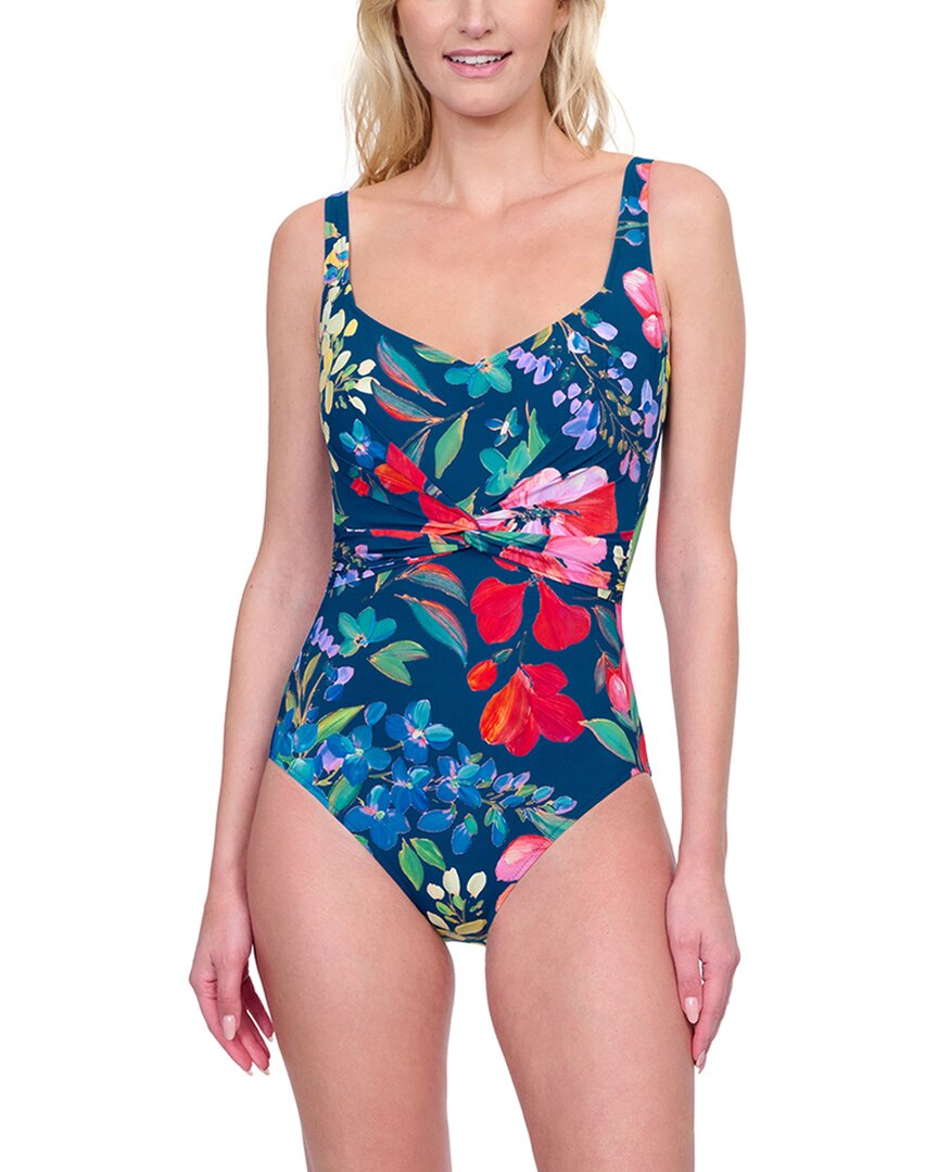 Gottex Sweetheart Neck One-piece In Blue