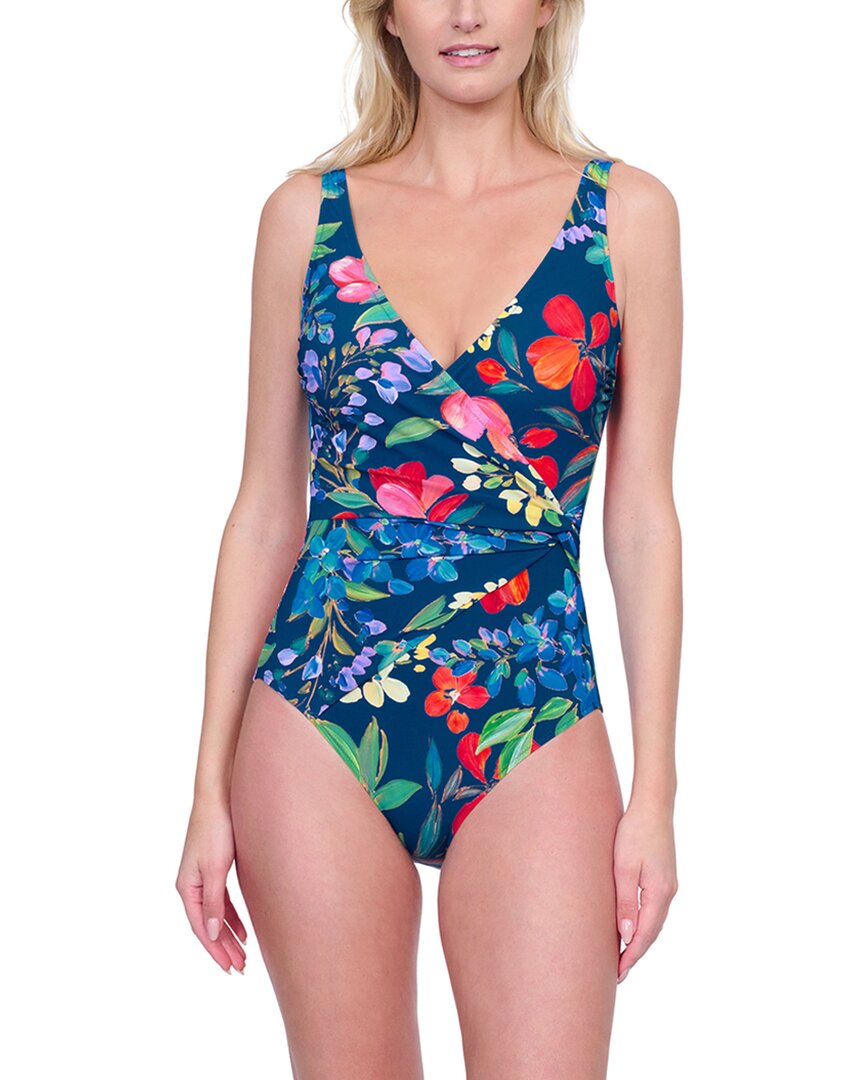 Gottex Sweetheart Neck One-piece In Blue