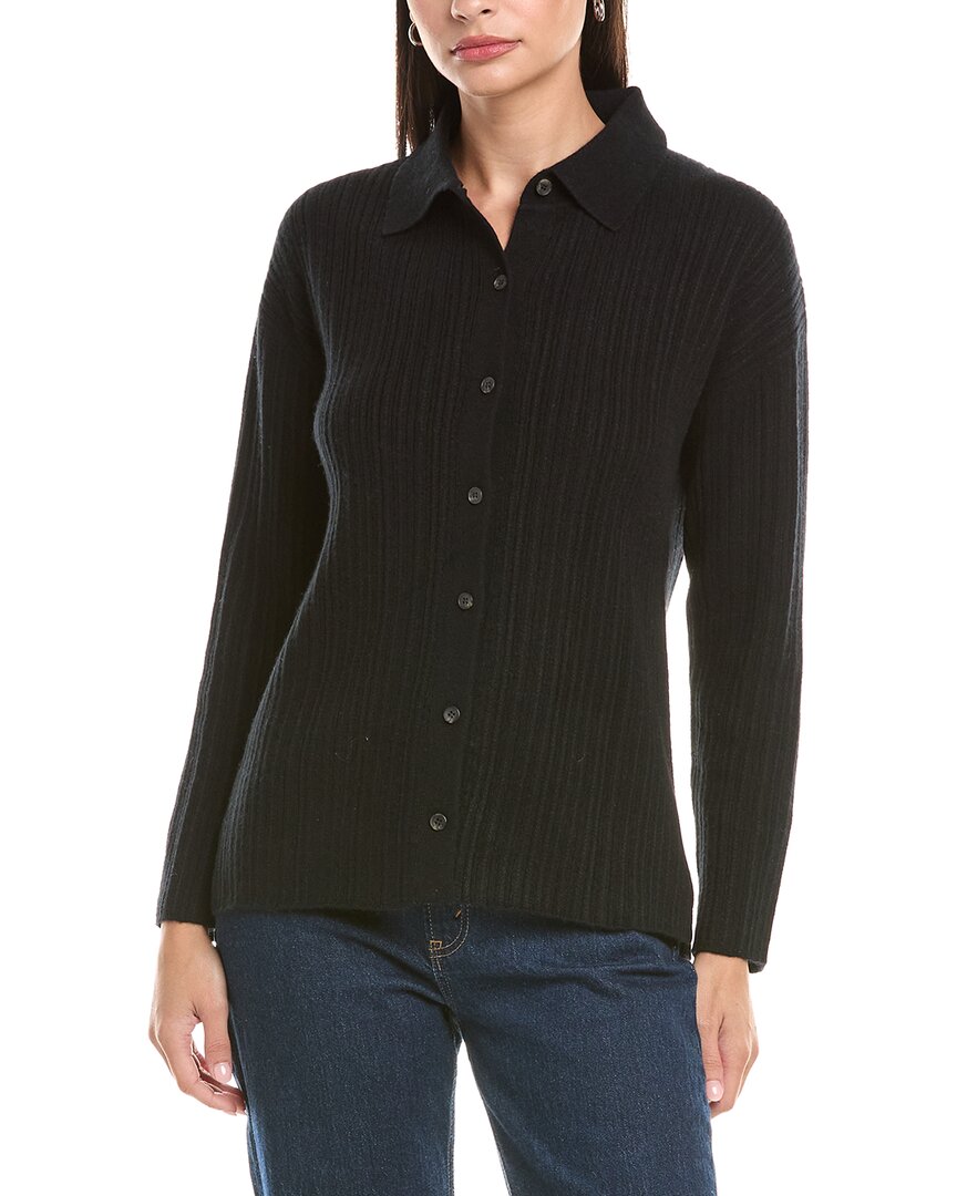 The Cashmere Project Cashmere Cardigan In Black