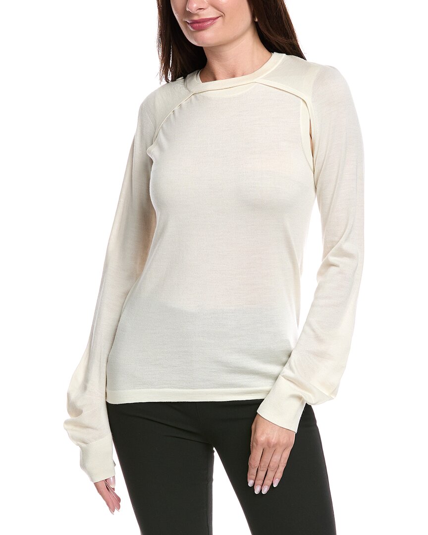 Helmut Lang Sweater  Woman Color White In Neutral