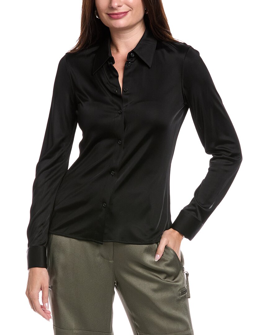 Helmut Lang Fluid Slim Shirt In Black