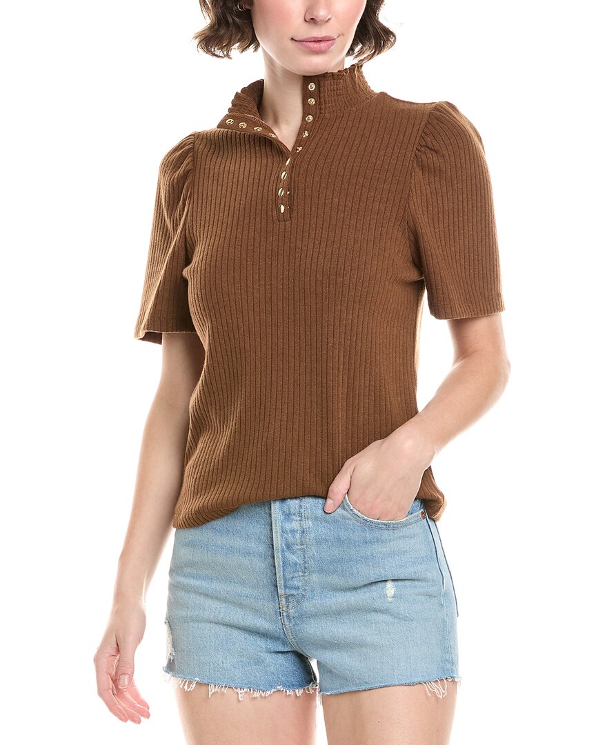 Robertson + Rodeo Barb Top In Brown