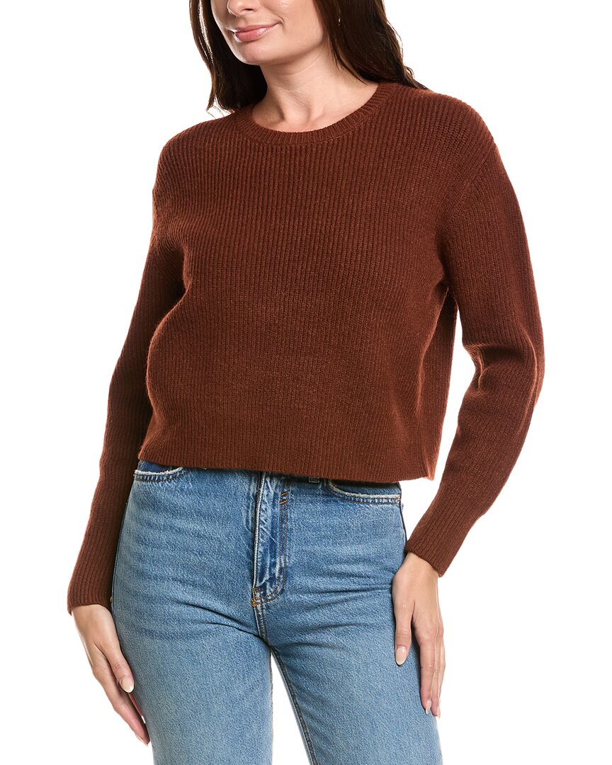Industry Cropped Sweater In Brown