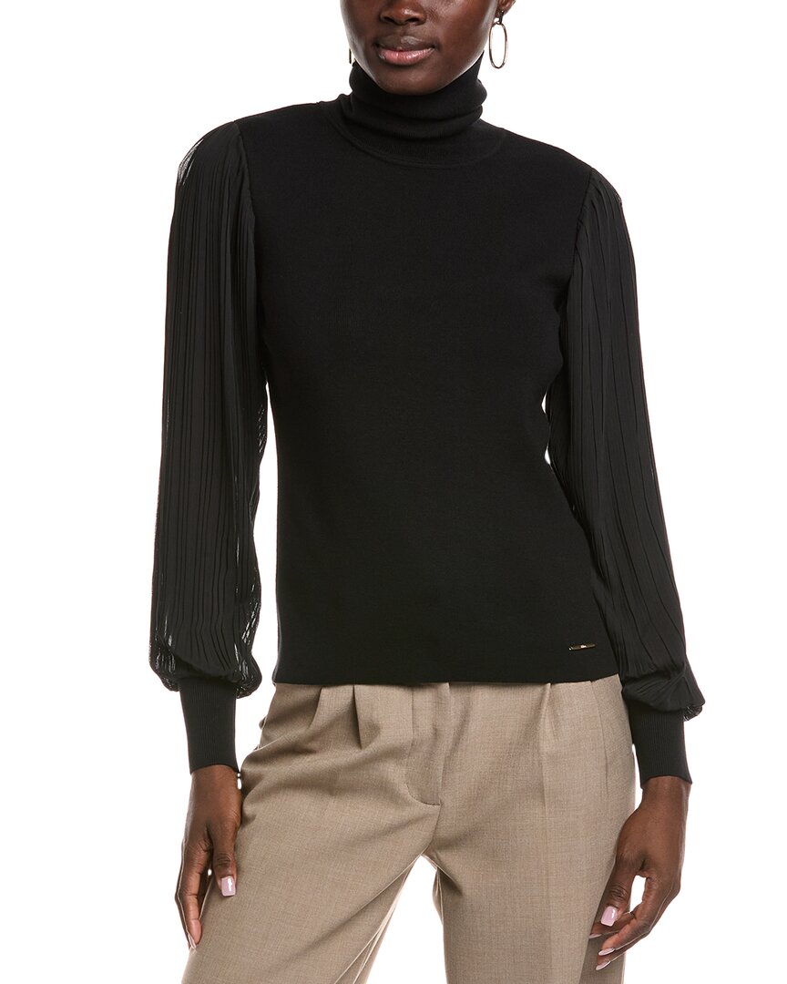 Elie Tahari Elie By Turtleneck Sweater In Black