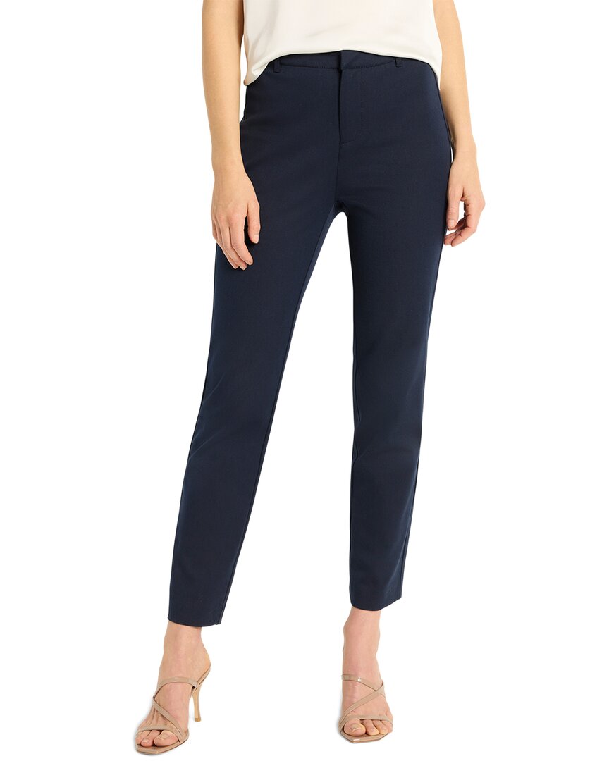 Nic + Zoe Nic+zoe Cotton Bi Stretch Copley Straight Leg Pants In Blue
