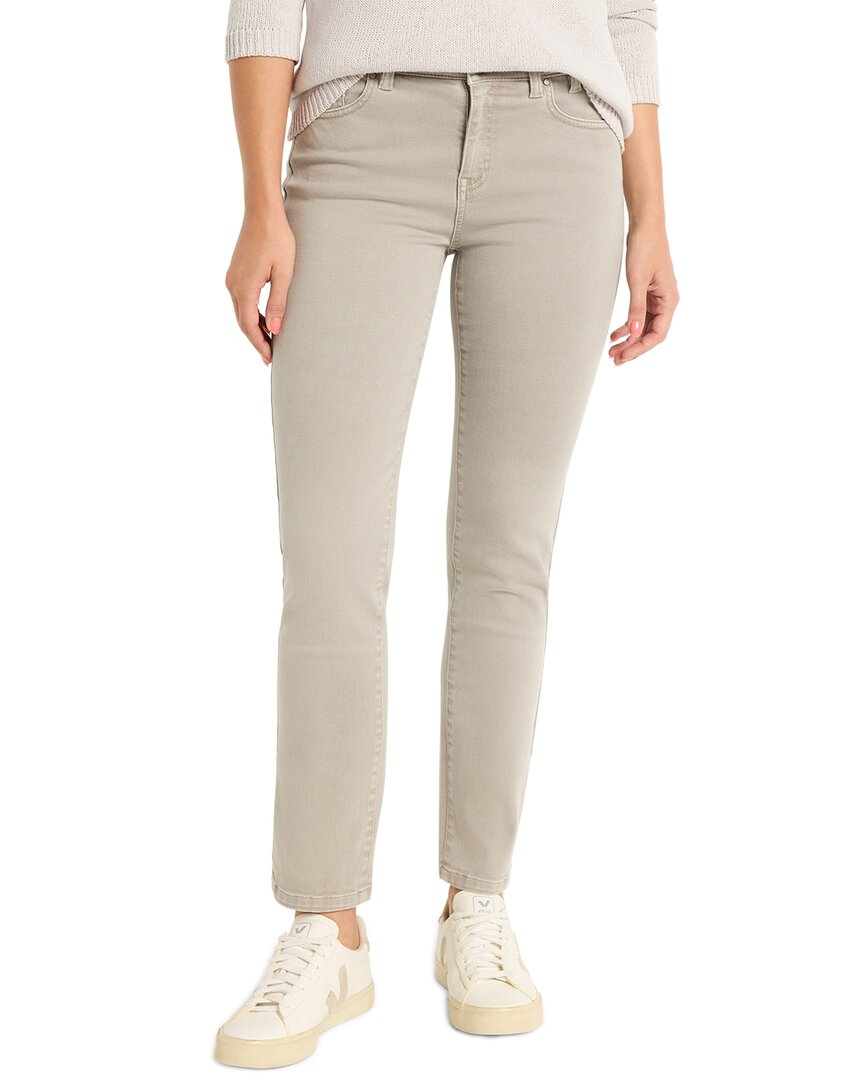 Nic + Zoe Nic+zoe Daytrip Straight Leg Jeans In Dark Cobblestone In Gray