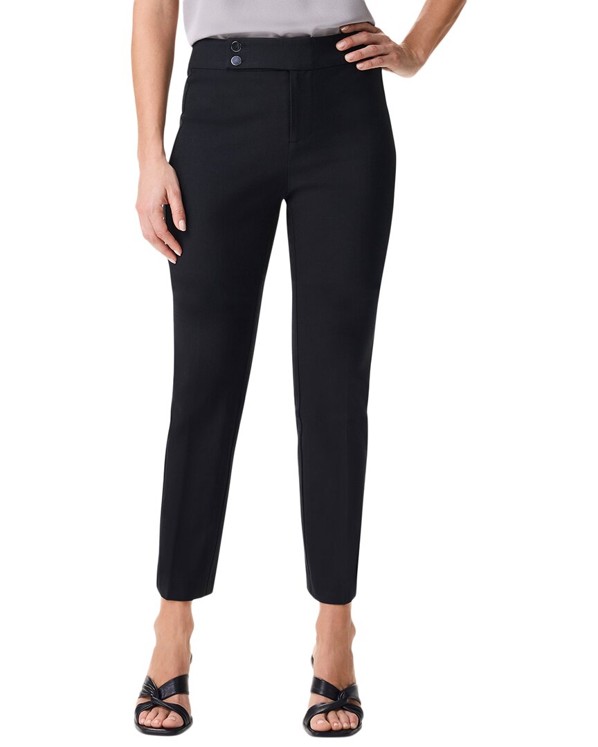 Nic + Zoe Nic+zoe Plaza Stretch Crop Tapered Leg Pants In Black